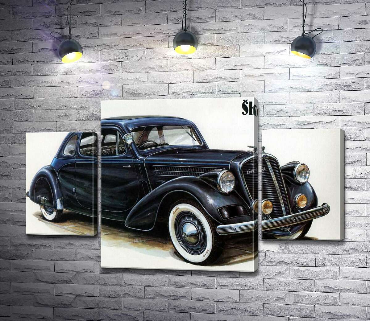 

Модульная картина ArtPoster Компактный автомобиль Skoda Favorit 131x80 см Модуль №7