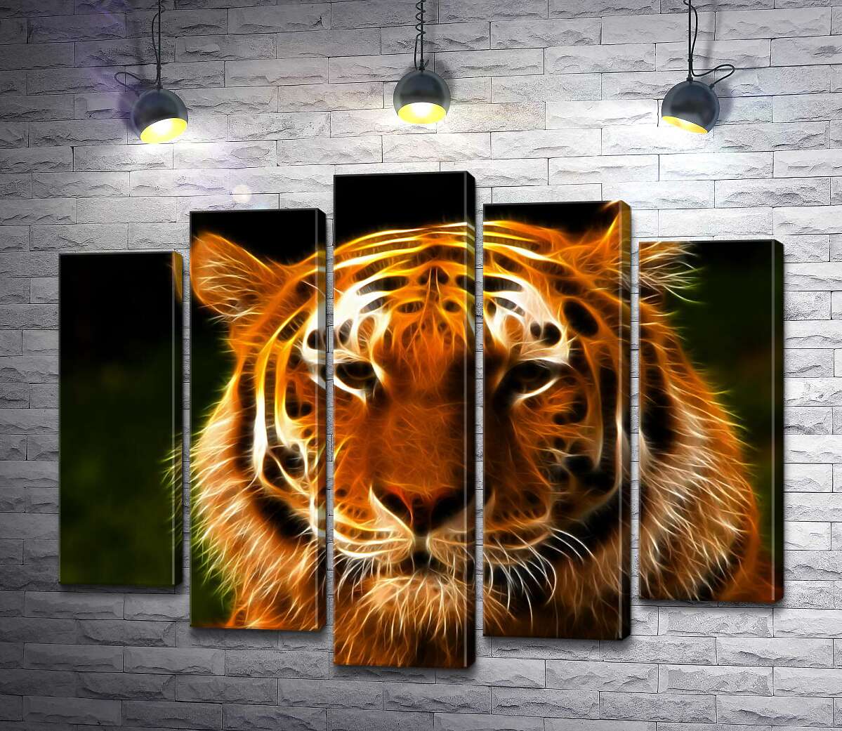 

Модульная картина ArtPoster Королевский силуэт тигра 100x82 см Модуль №26