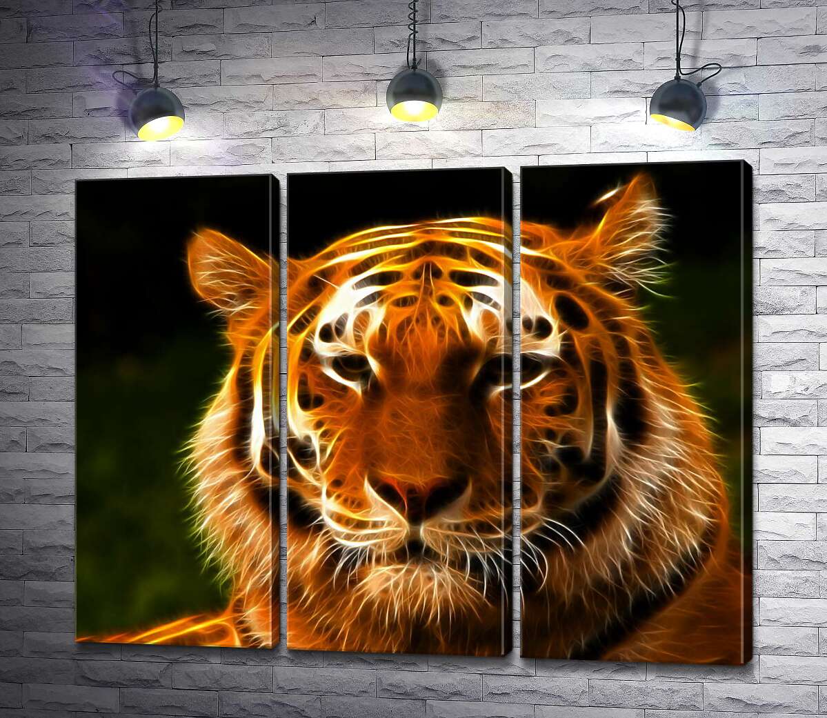

Модульная картина ArtPoster Королевский силуэт тигра 132x104 см Модуль №11
