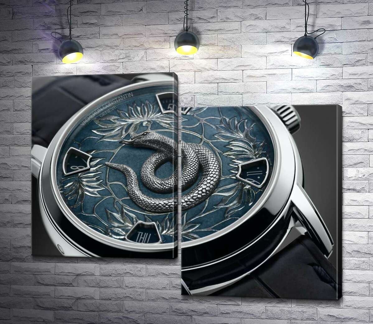 

Модульная картина ArtPoster Зодиакальная змея на часах швейцарского бренда Vacheron Constantin 100x80 см Модуль №5