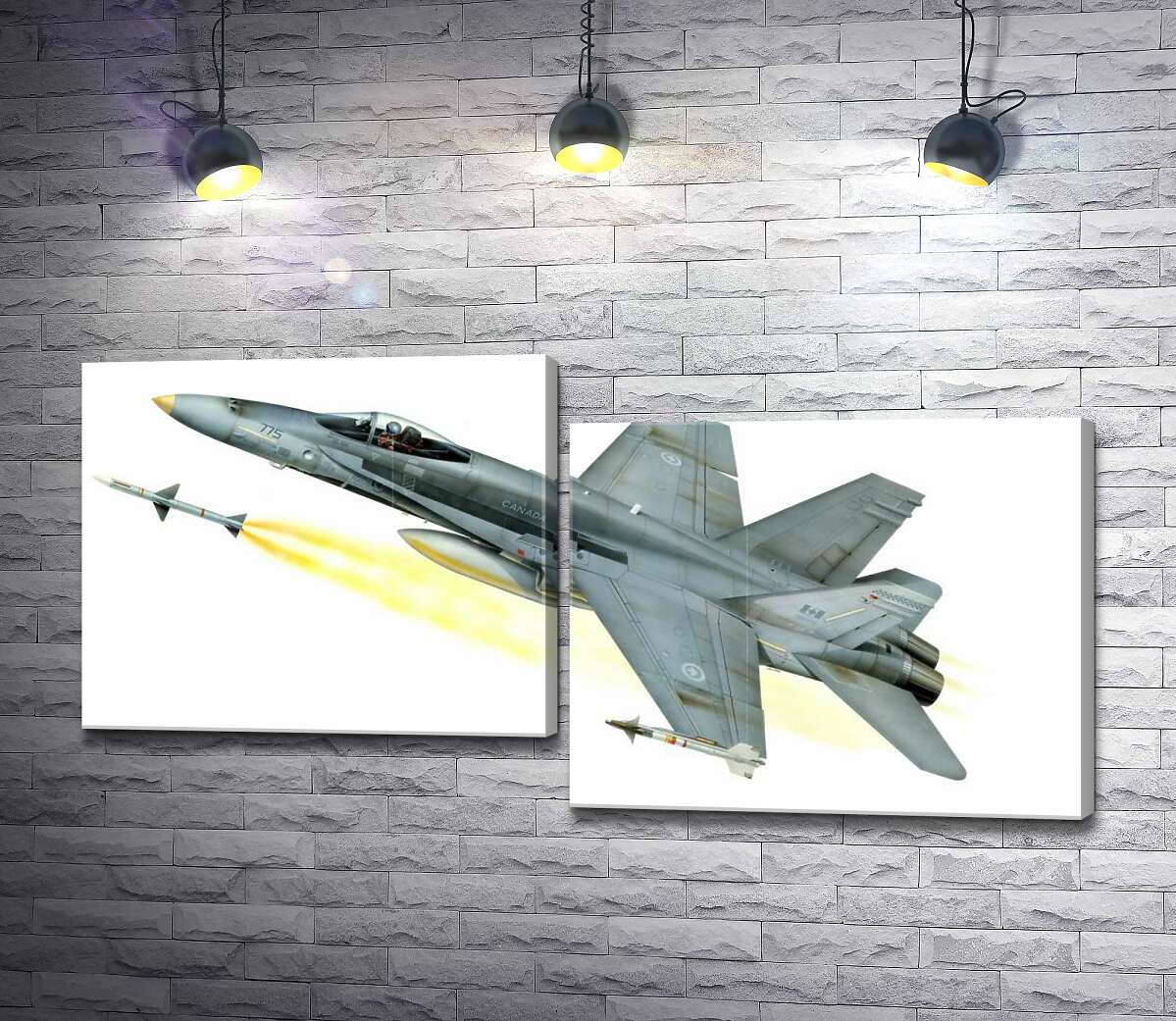 

Модульная картина ArtPoster Канадский многоцелевой истребитель McDonnell Douglas CF-18 Hornet 100x51 см Модуль №5