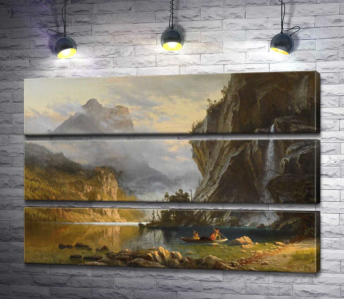

Модульная картина ArtPoster Индейская рыбалка (Indians Spear Fishing) – Альберт Бирштадт (Albert Bierstadt) 130x84 см Модуль №13
