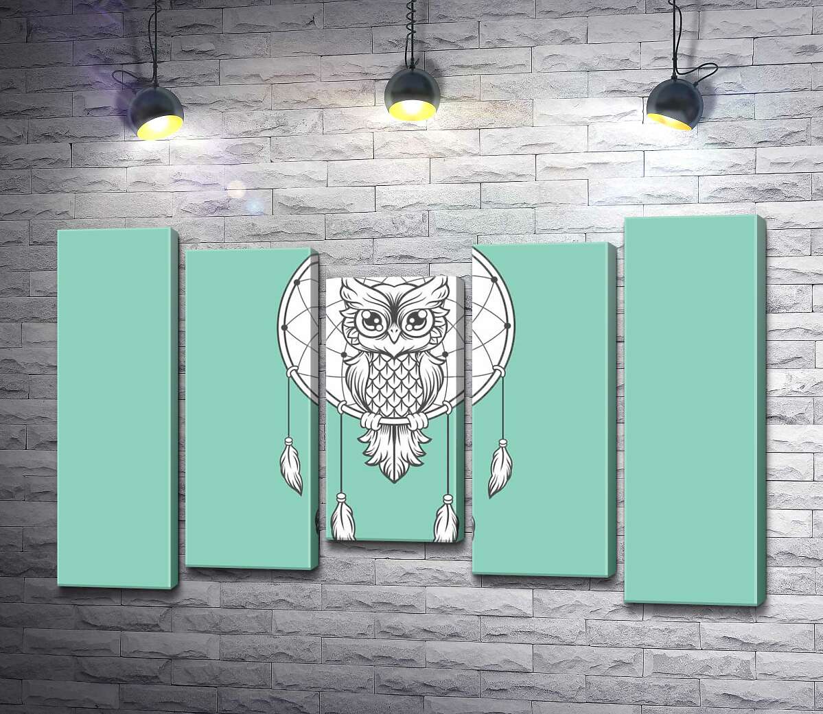 

Модульная картина ArtPoster Ловец снов с мудрой совой 100x65 см Модуль №28