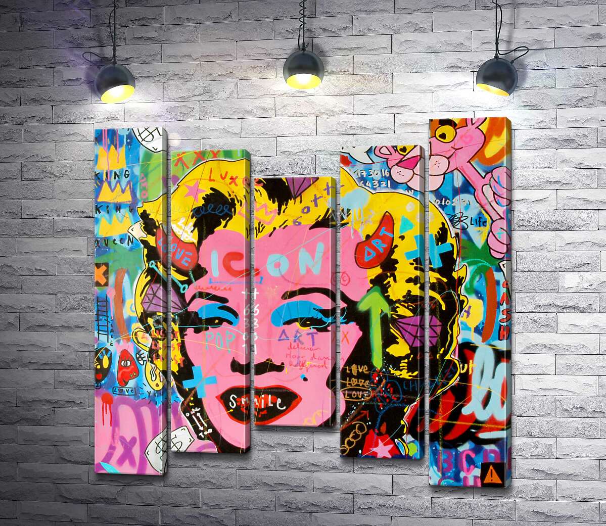 

Модульная картина ArtPoster Мерелин не на продажу (Marilyn not for sale) - Джисбар 100x100 см Модуль №28