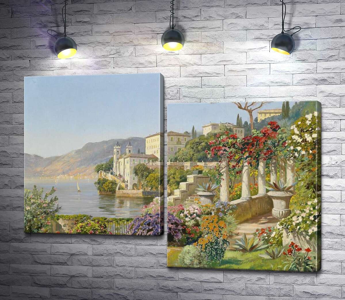 

Модульная картина ArtPoster Любимый солнцем цветущий сад на склонах Средиземного моря 100x73 см Модуль №5