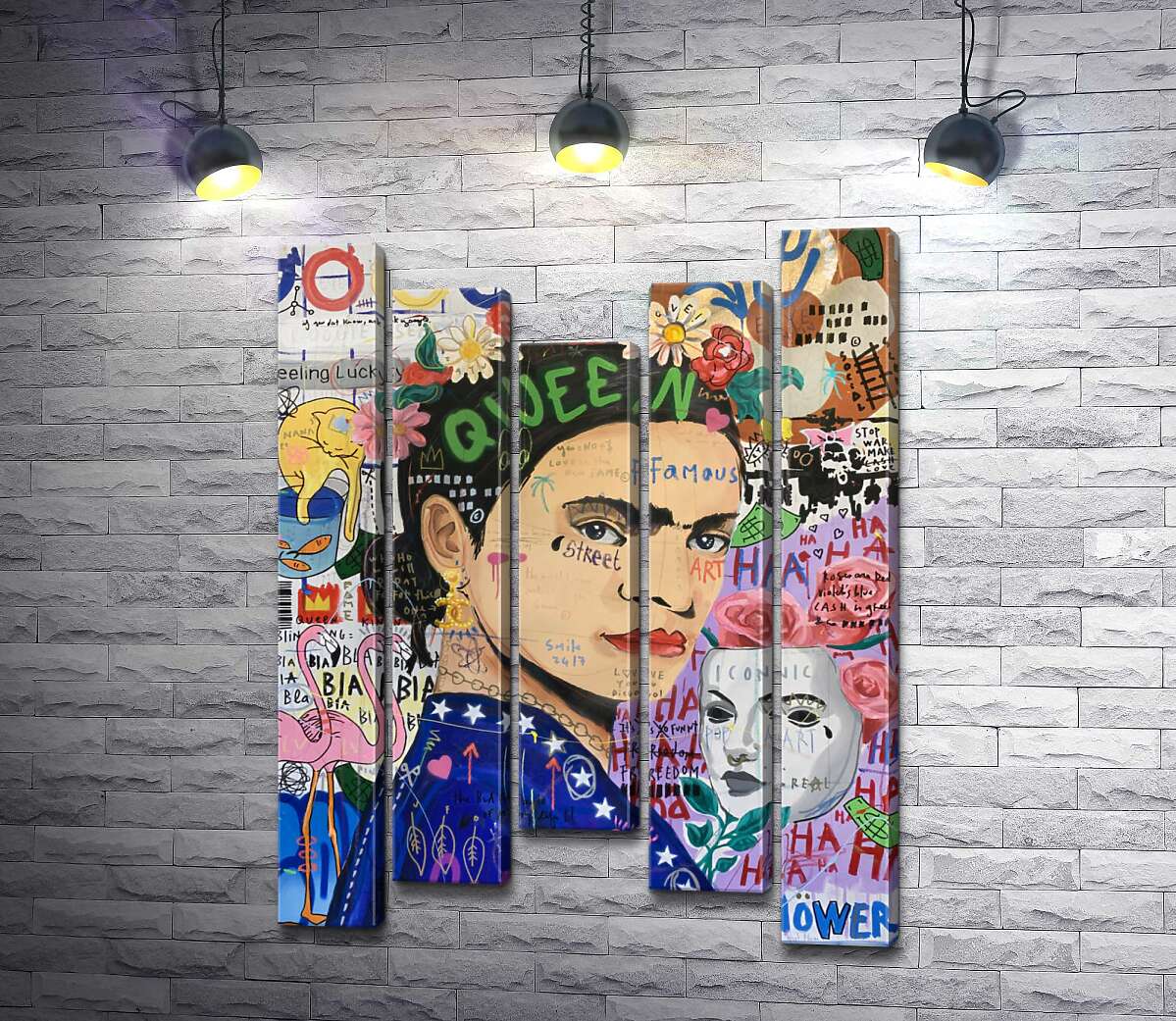 

Модульная картина ArtPoster Маска Фриды (Frida Mask) – Джисбар 130x175 см Модуль №28