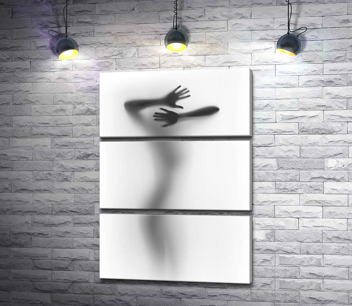 

Модульная картина ArtPoster Манящий женский силуэт за стеклом 130x180 см Модуль №13