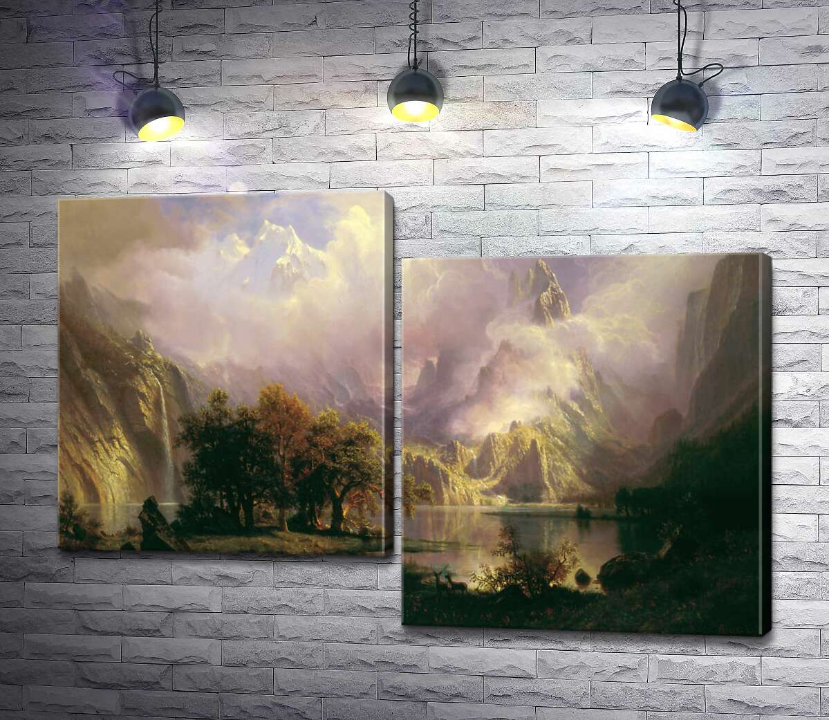 

Модульная картина ArtPoster Ландшафт каменистых гор (Rocky Mountain Landscape) – Альберт Бирштадт (Albert Bierstadt) 130x88 см Модуль №5