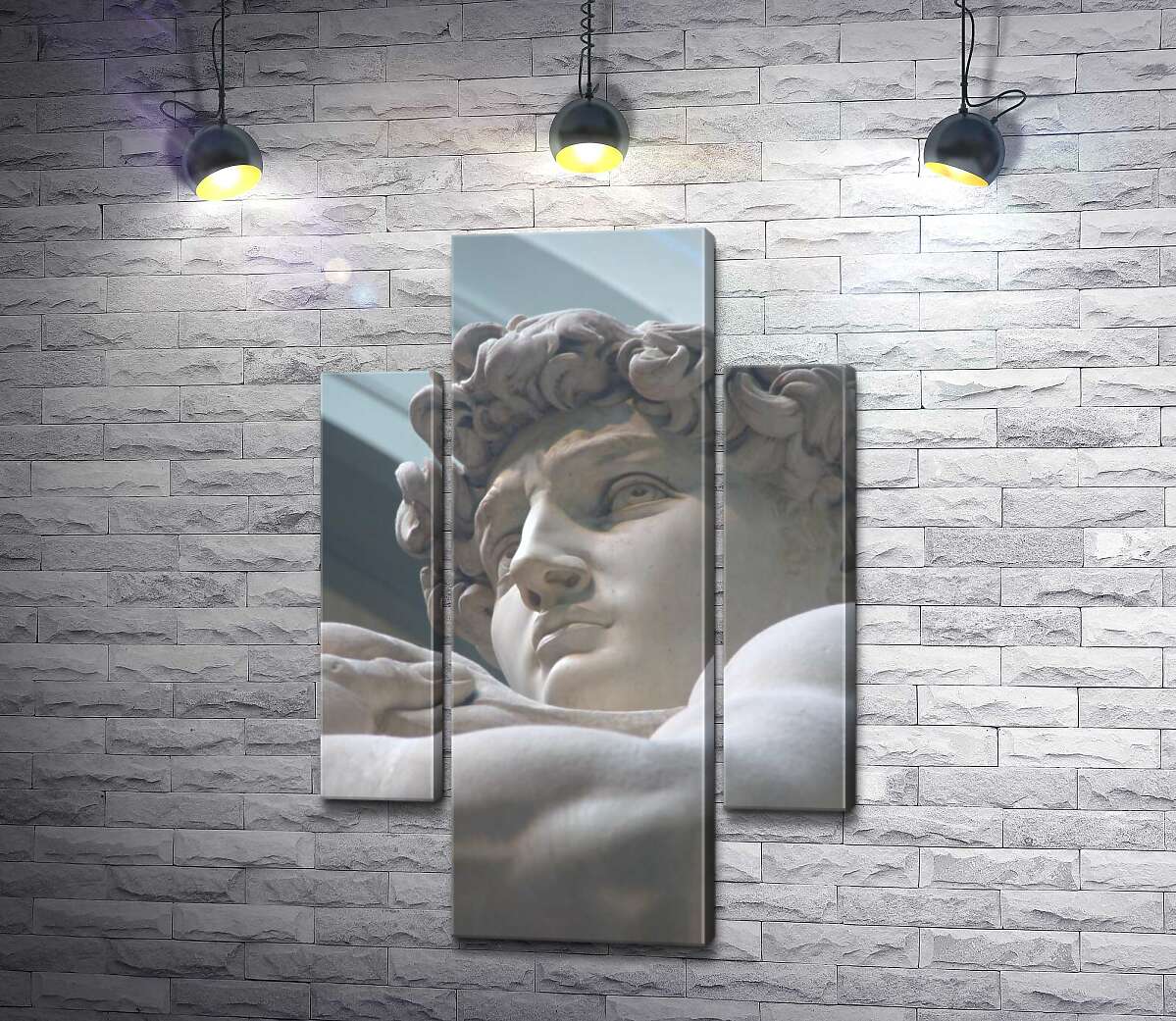 

Модульная картина ArtPoster Лицо мраморной статуи Давида 100x150 см Модуль №7