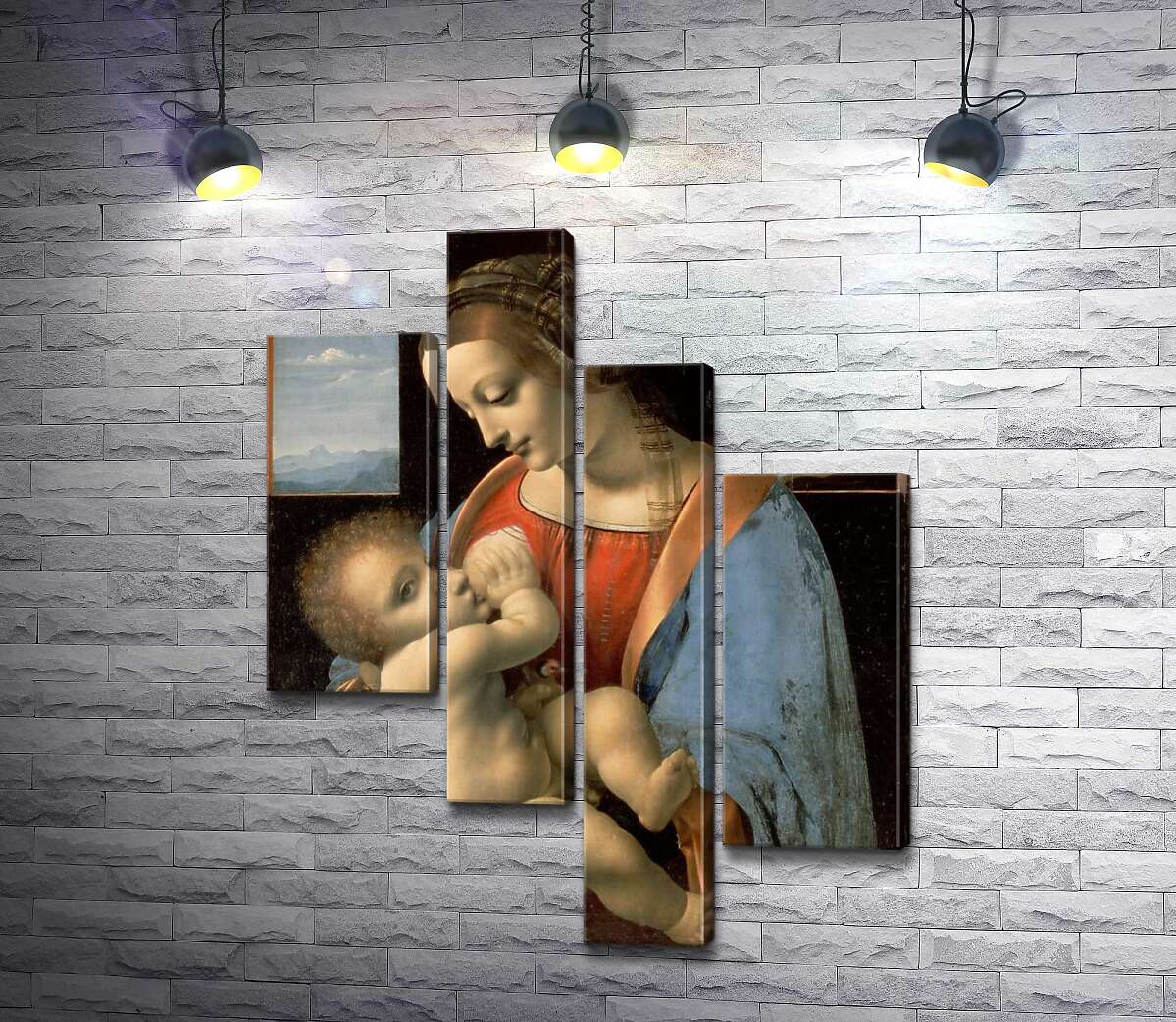 

Модульная картина ArtPoster Мадонна Литта (Madonna Litta) – Леонардо да Винчи (Leonardo da Vinci) 100x131 см Модуль №20