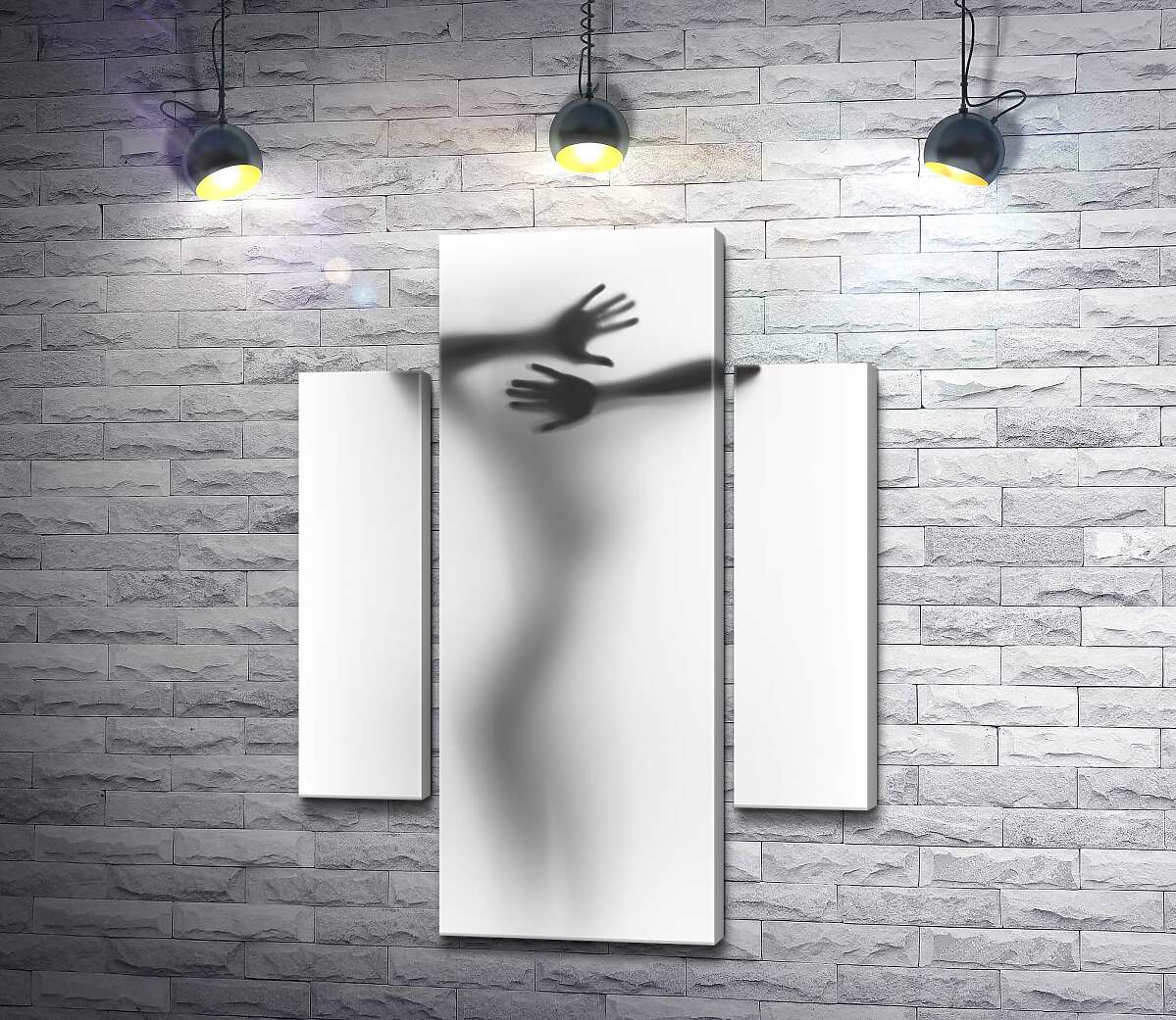 

Модульная картина ArtPoster Манящий женский силуэт за стеклом 100x139 см Модуль №7
