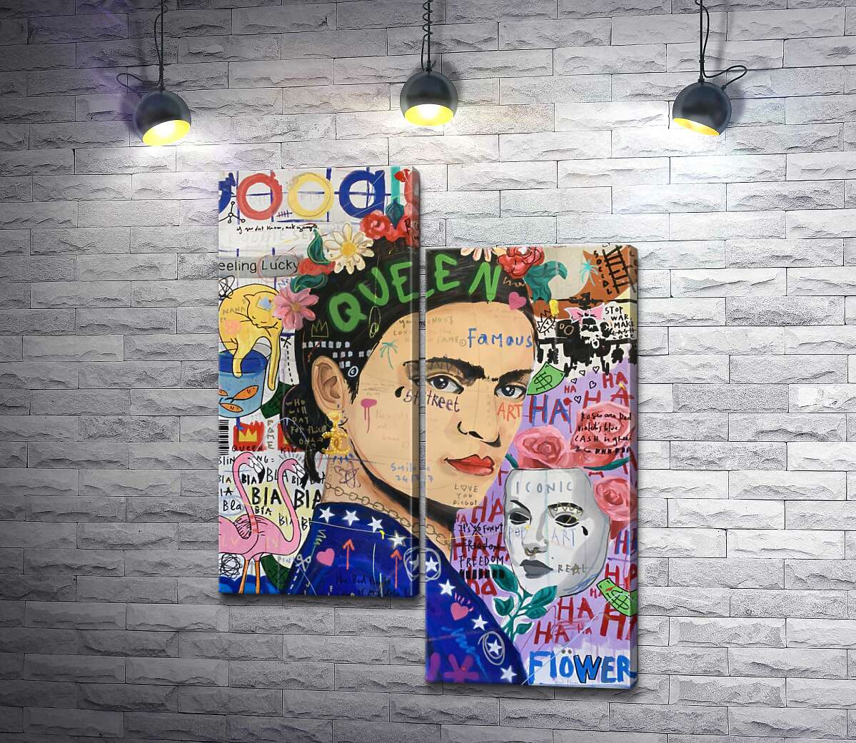 

Модульная картина ArtPoster Маска Фриды (Frida Mask) – Джисбар 130x176 см Модуль №5