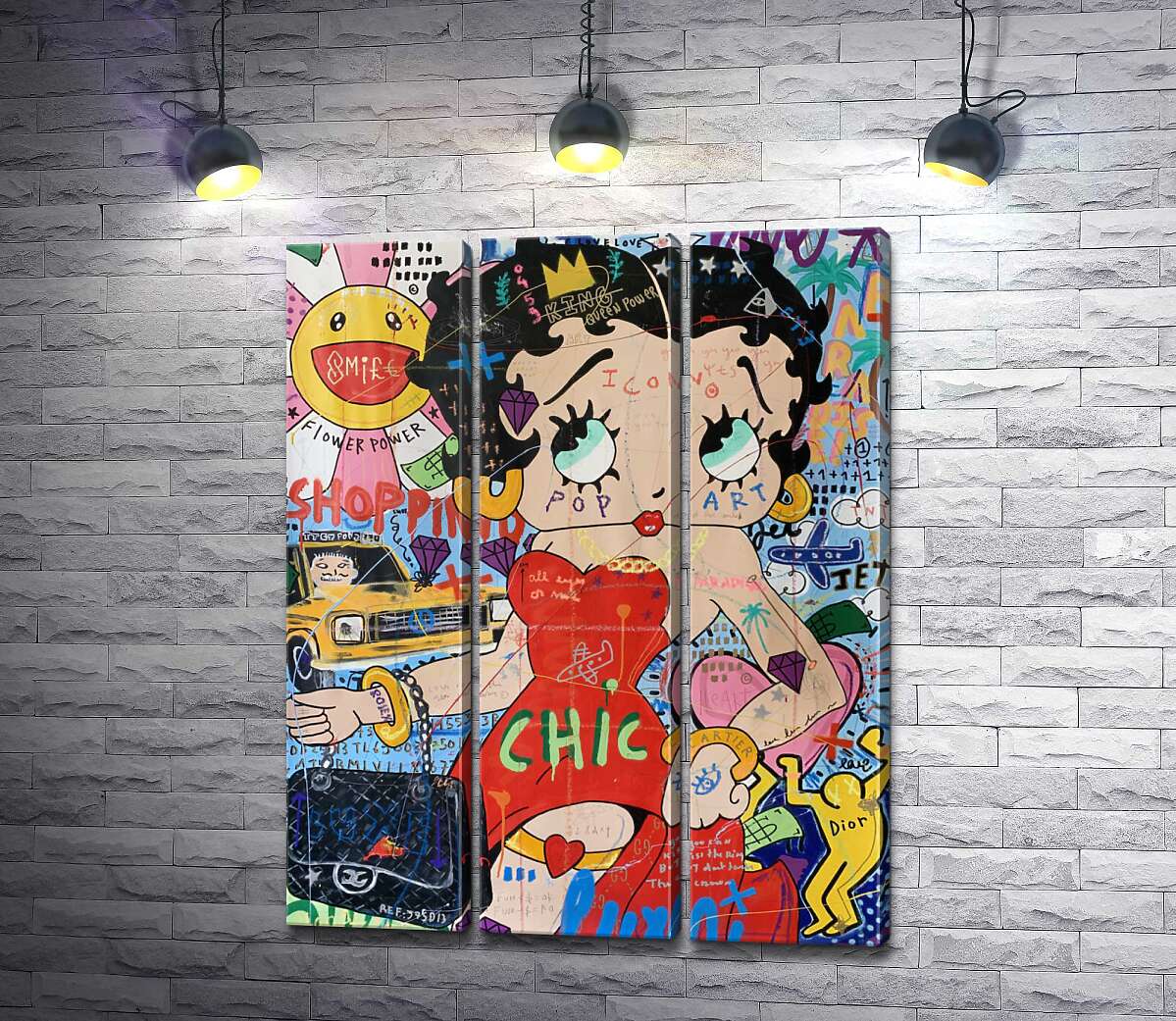 

Модульная картина ArtPoster Милая Бетти (Betty Love) - Джисбар 132x169 см Модуль №11
