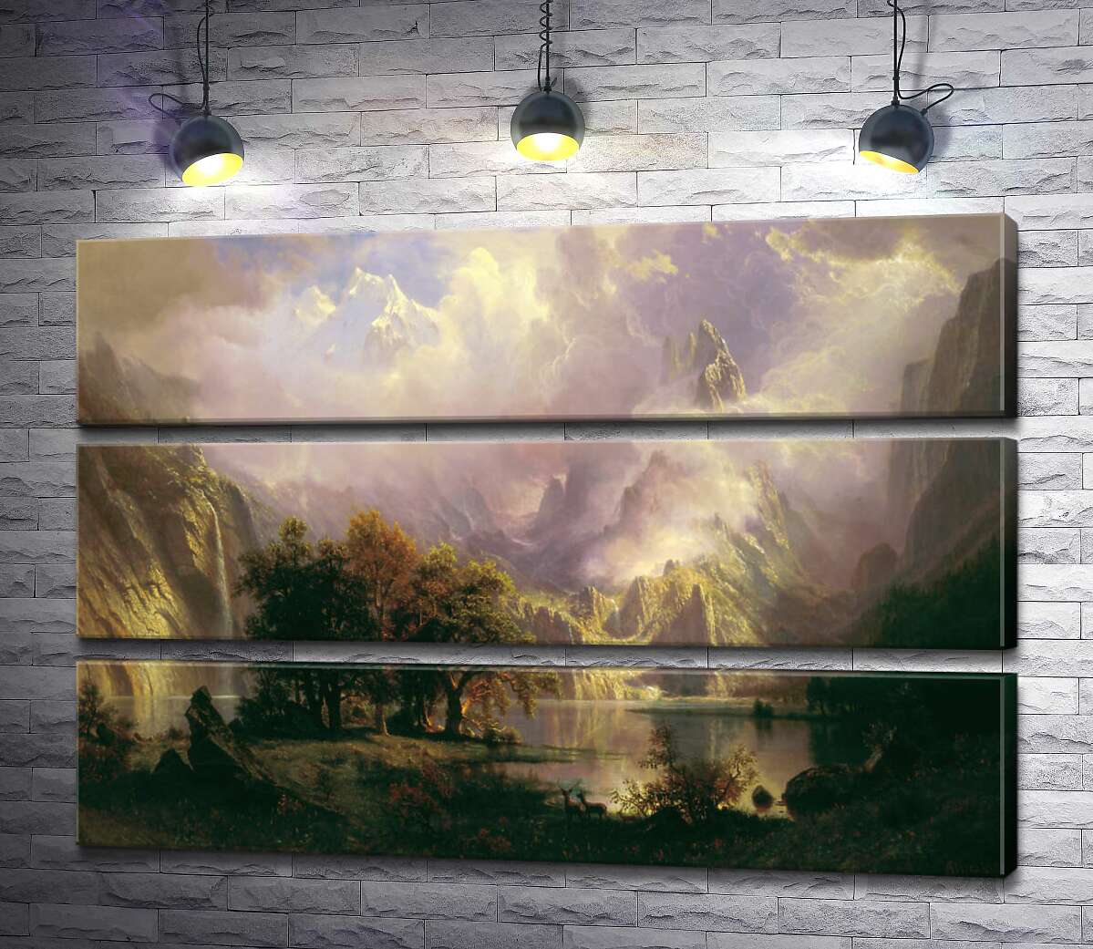 

Модульная картина ArtPoster Ландшафт каменистых гор (Rocky Mountain Landscape) – Альберт Бирштадт (Albert Bierstadt) 130x87 см Модуль №13