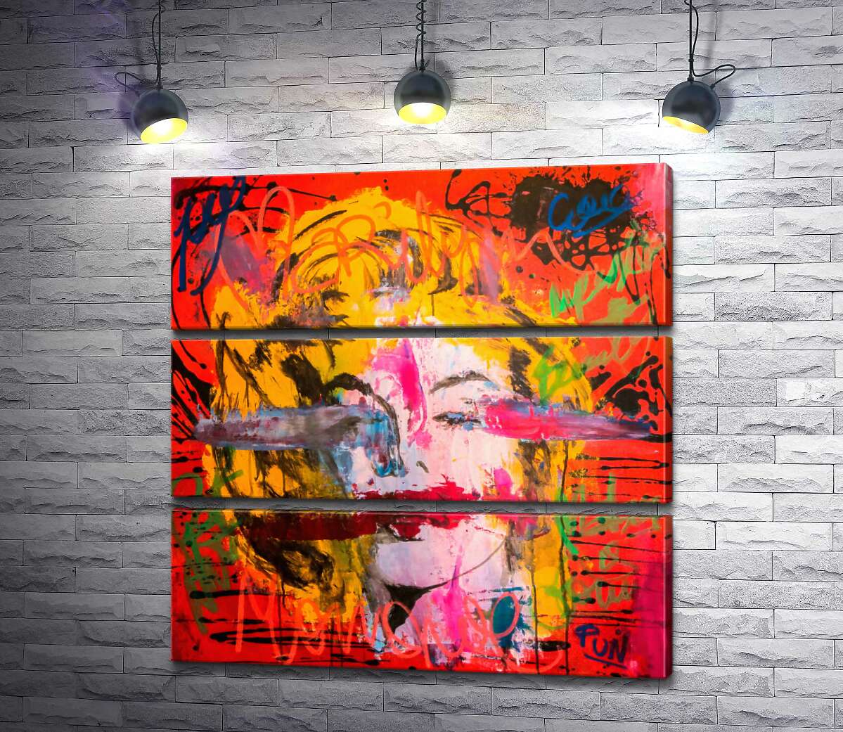 

Модульная картина ArtPoster Креативный взгляд на портрет Мэрилин Монро (Marilyn Monroe) 100x102 см Модуль №13
