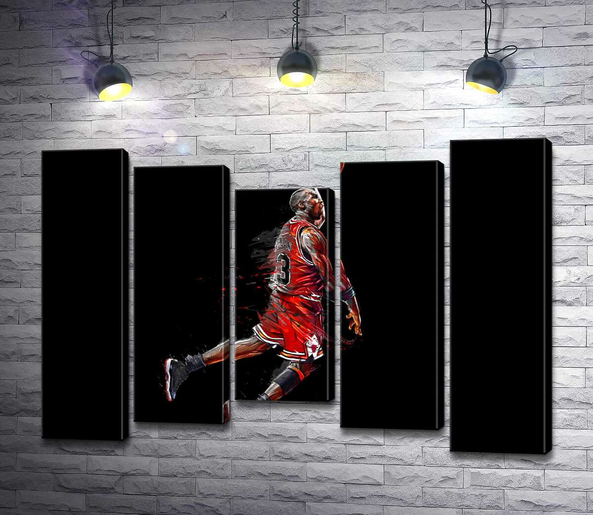 

Модульная картина ArtPoster Легендарный баскетболист, Майкл Джордан (Michael Jordan), в прыжке 130x93 см Модуль №28
