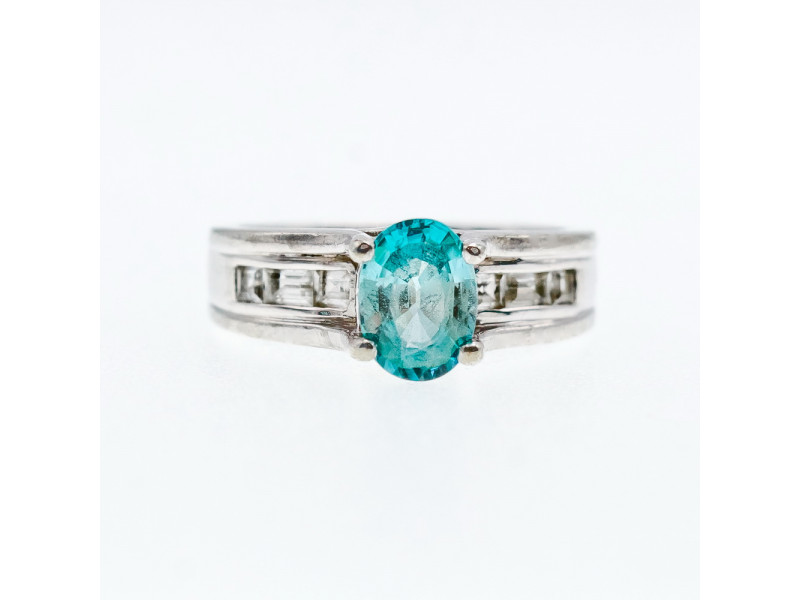 

Серебряное кольцо с топазом и гошенитом Натуральный Sky Jewelry 003661