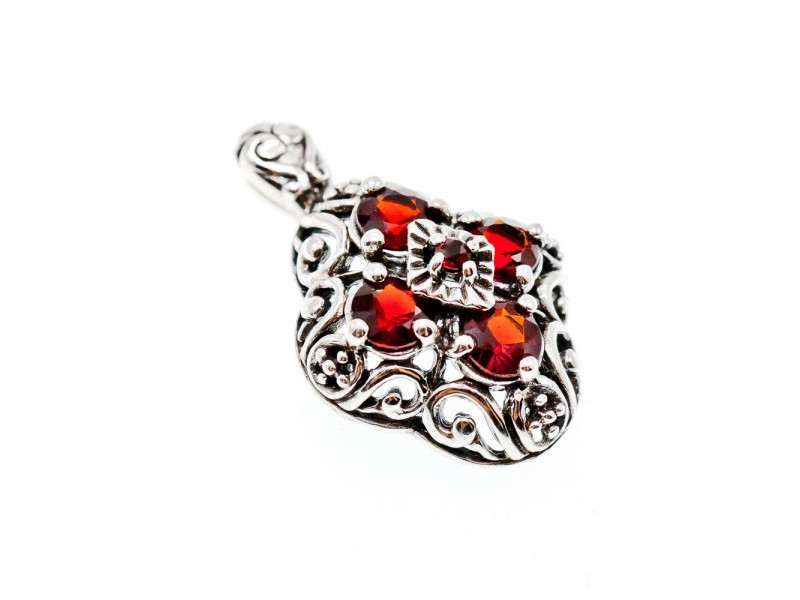 

Серебряный кулон с гранатом Натуральный Sky Jewelry 003623