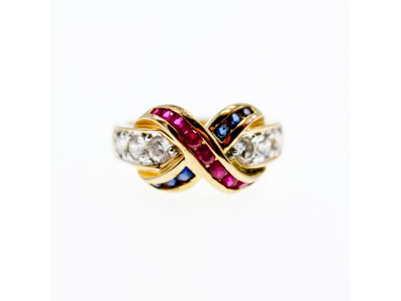 

Серебряное кольцо в позолоте с фианитами Натуральный Sky Jewelry 003753