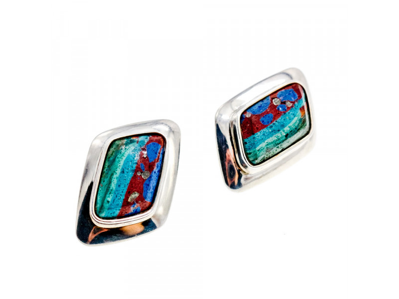 

Серебряные серьги с яшмой Уникальность Натуральный Sky Jewelry 003669