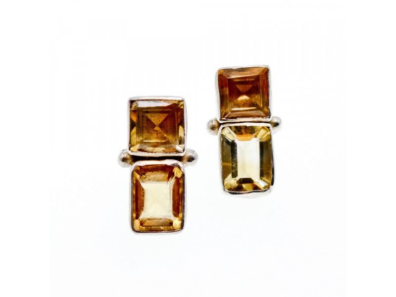 

Серебряные серьги с цитрином Натуральный Sky Jewelry 003705