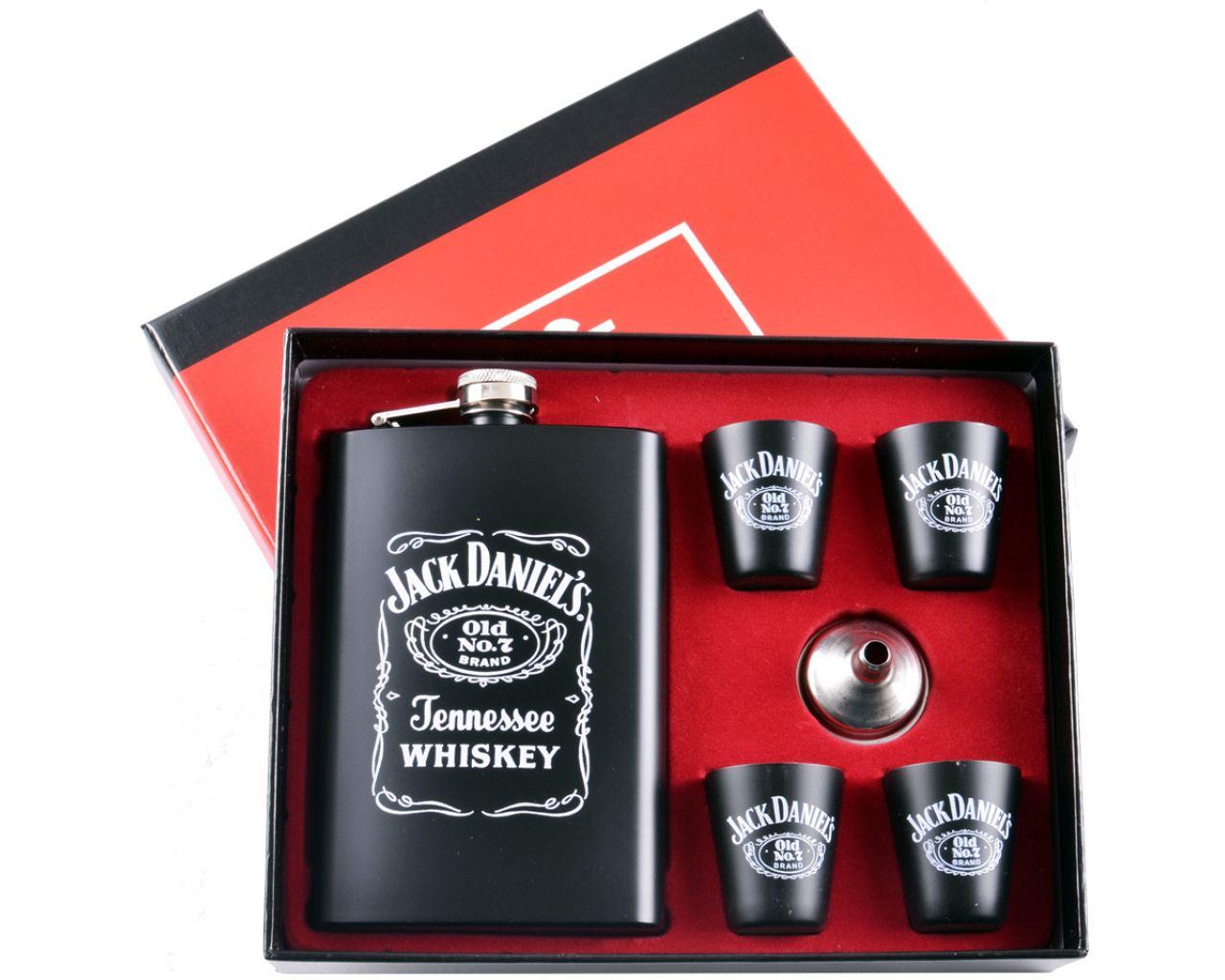

Подарочный набор 6в1 Jack Daniels Фляга, 4 рюмки, лейка TZ-28