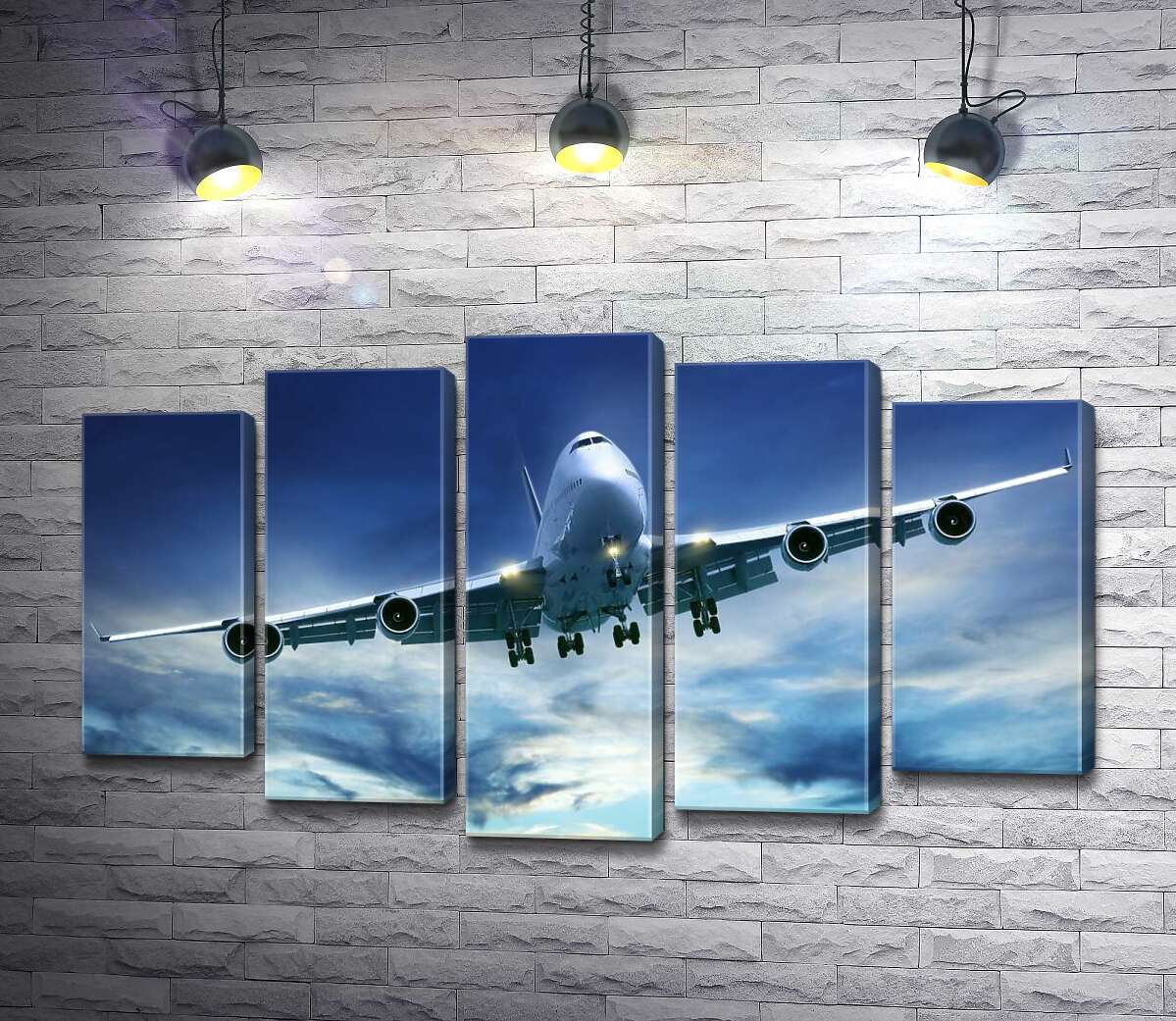 

Модульная картина ArtPoster На посадку: американский самолет "Jumbo Jet" 100x61 см Модуль №26