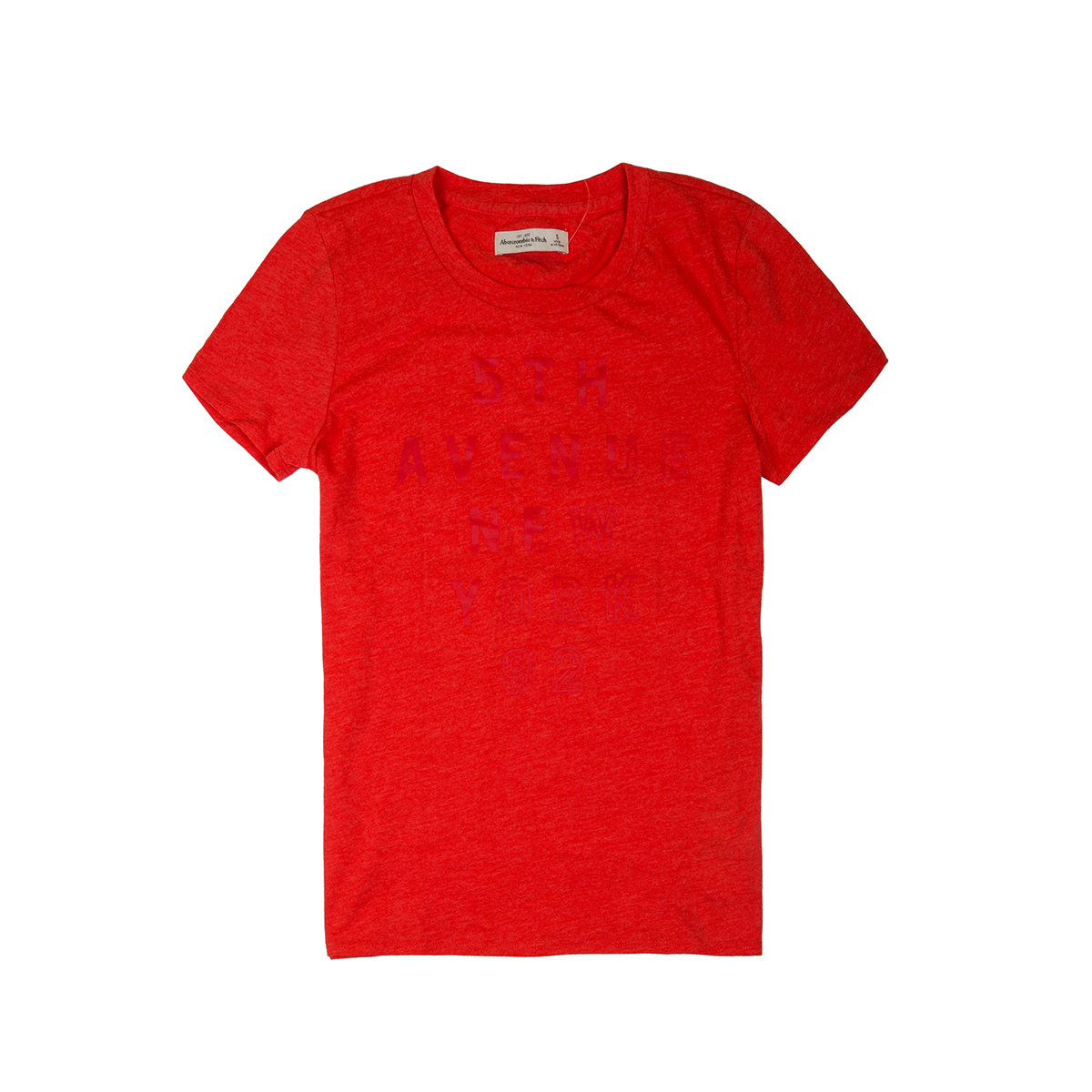 

Красная футболка - женская футболка Abercrombie & Fitch AF3771W S 10279 Красный