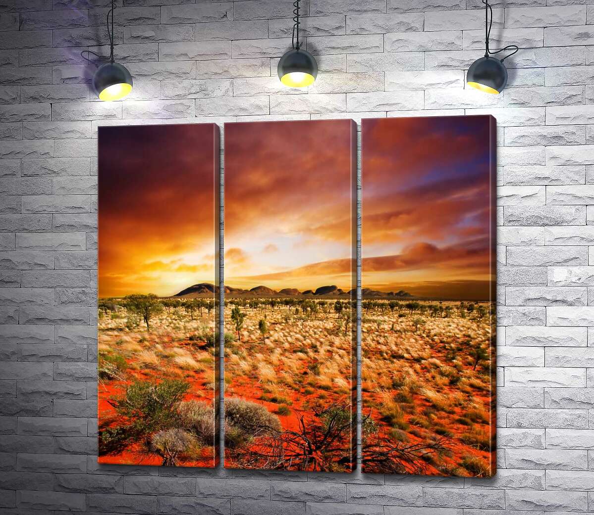 

Модульная картина ArtPoster Огонь неба и ландшафта Австралии 60x59 см Модуль №11