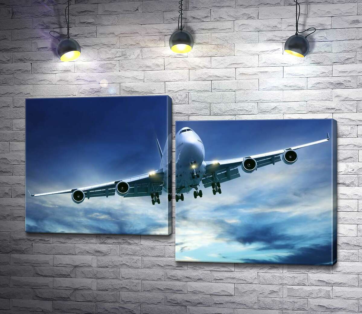 

Модульная картина ArtPoster На посадку: американский самолет "Jumbo Jet" 100x60 см Модуль №5
