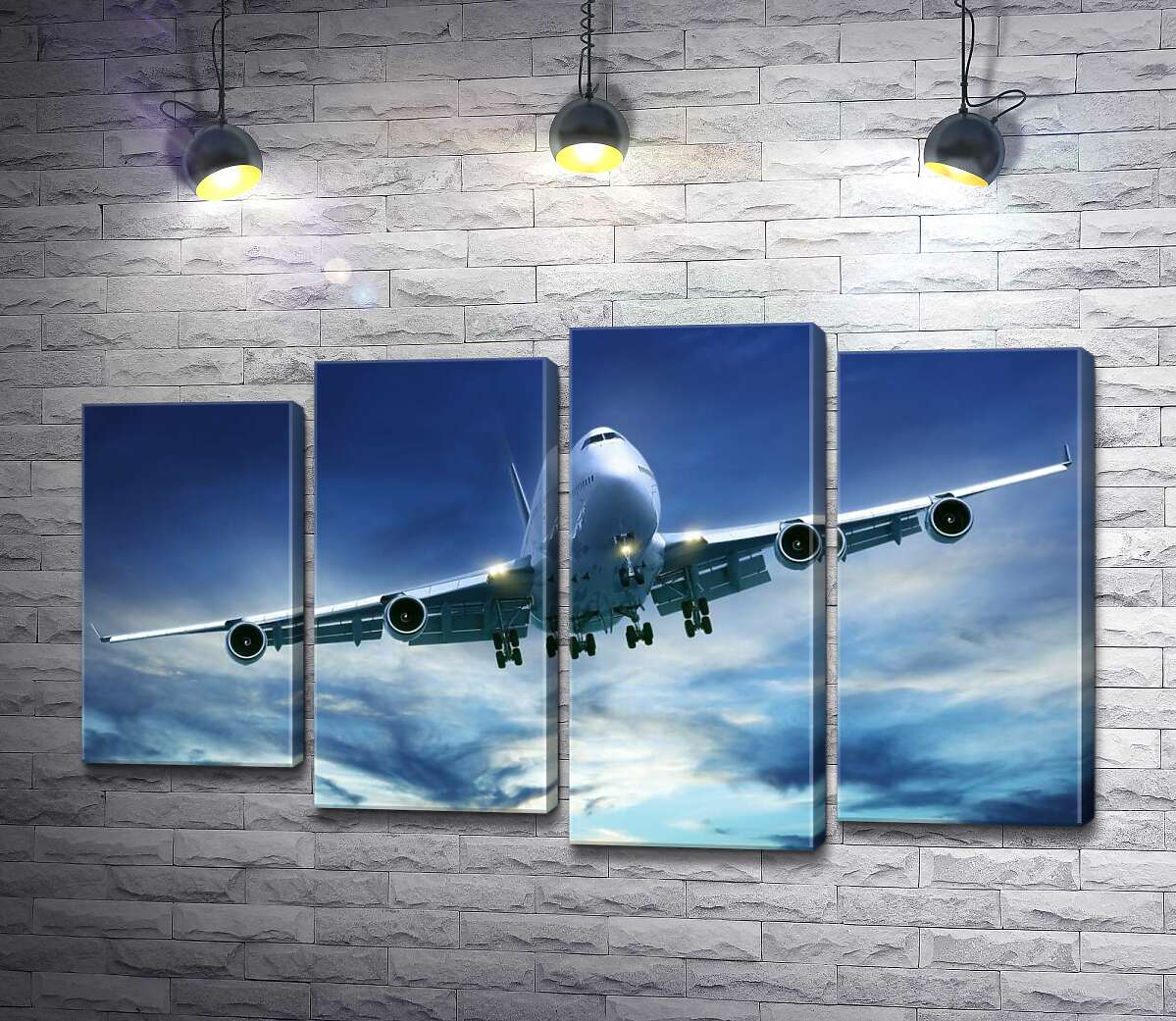 

Модульная картина ArtPoster На посадку: американский самолет "Jumbo Jet" 80x49 см Модуль №21