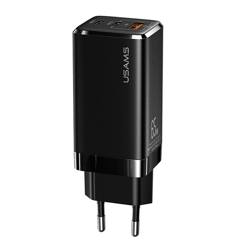 

СЗУ Usams US-CC110 GaN Mini 65W (2Type-C/1USB QC)