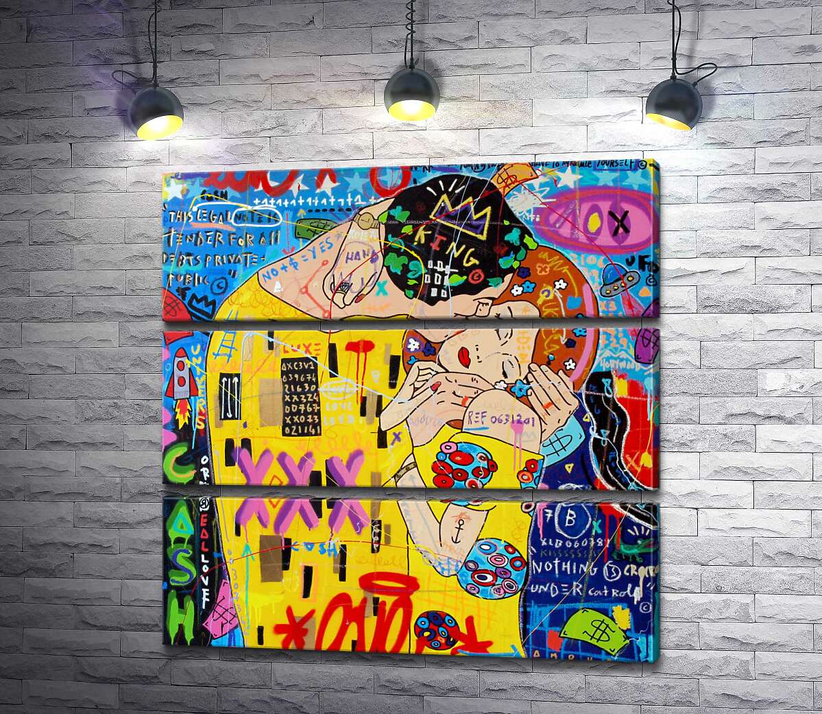 

Модульная картина ArtPoster Поцелуй (Kiss) – Джисбар 100x99 см Модуль №13
