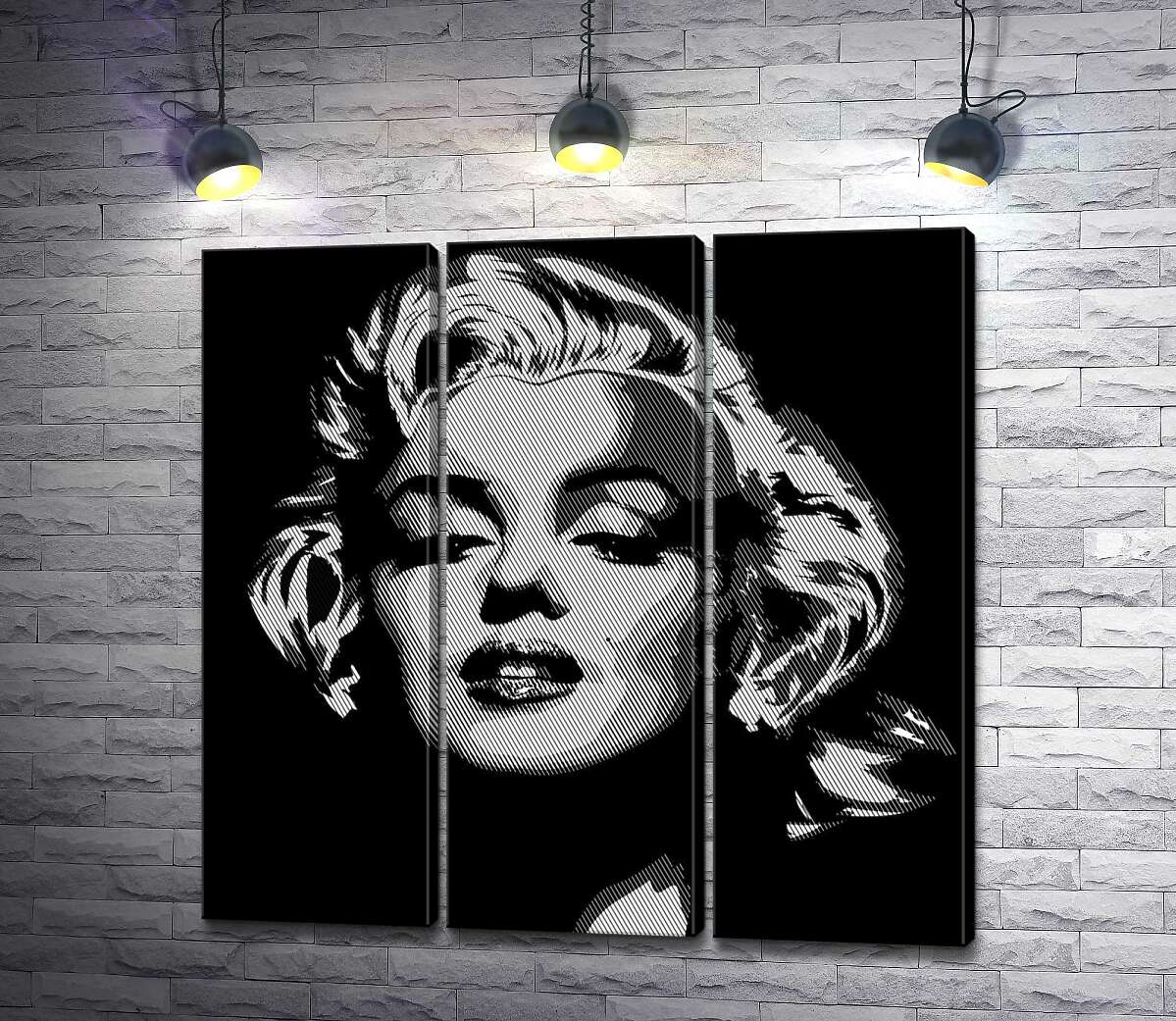 

Модульная картина ArtPoster Оттенки серого в портрете легендарной Мэрилин Монро (Marilyn Monroe) 102x100 см Модуль №11