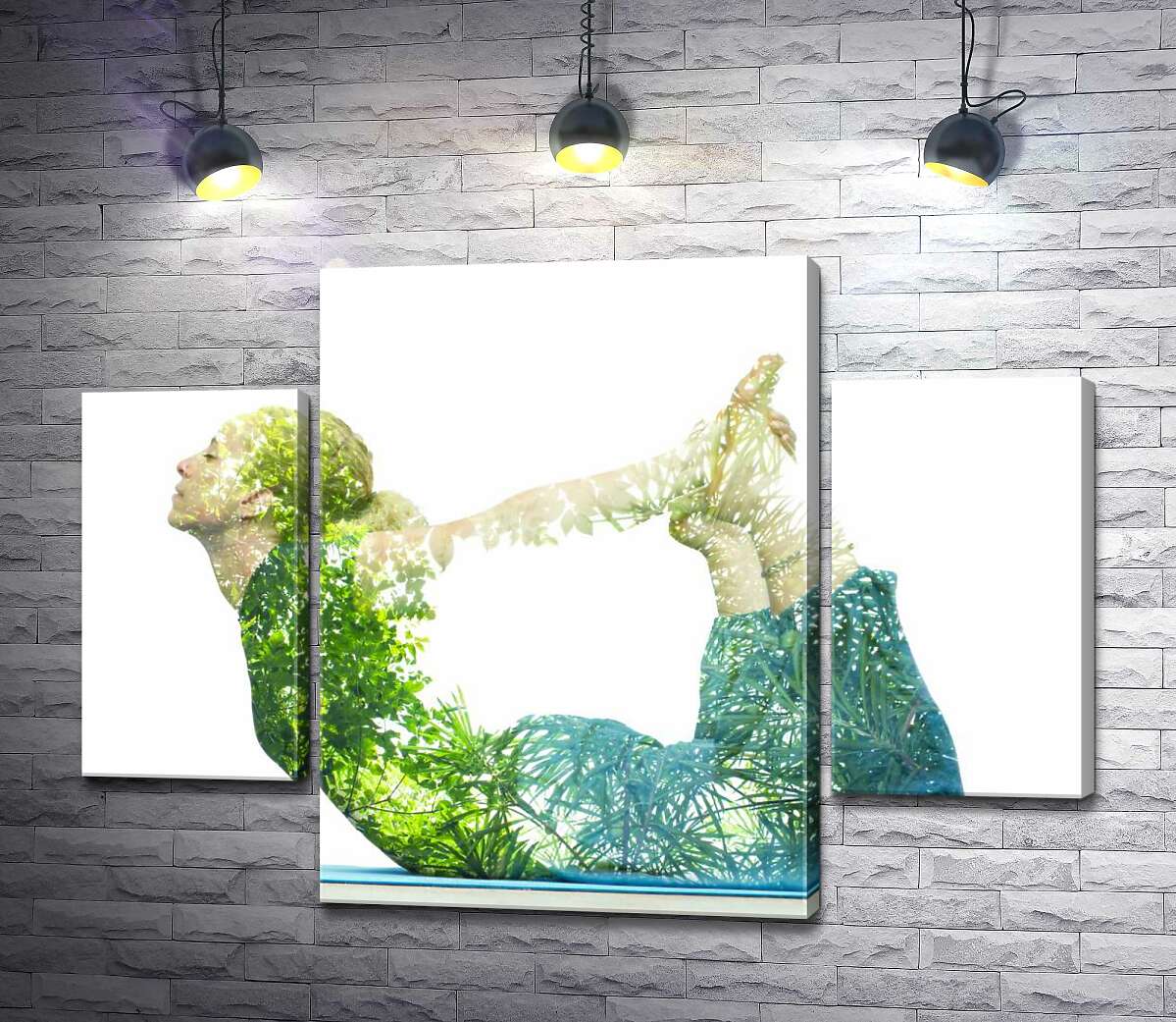

Модульная картина ArtPoster Природа оживает в позе йоги 131x95 см Модуль №7