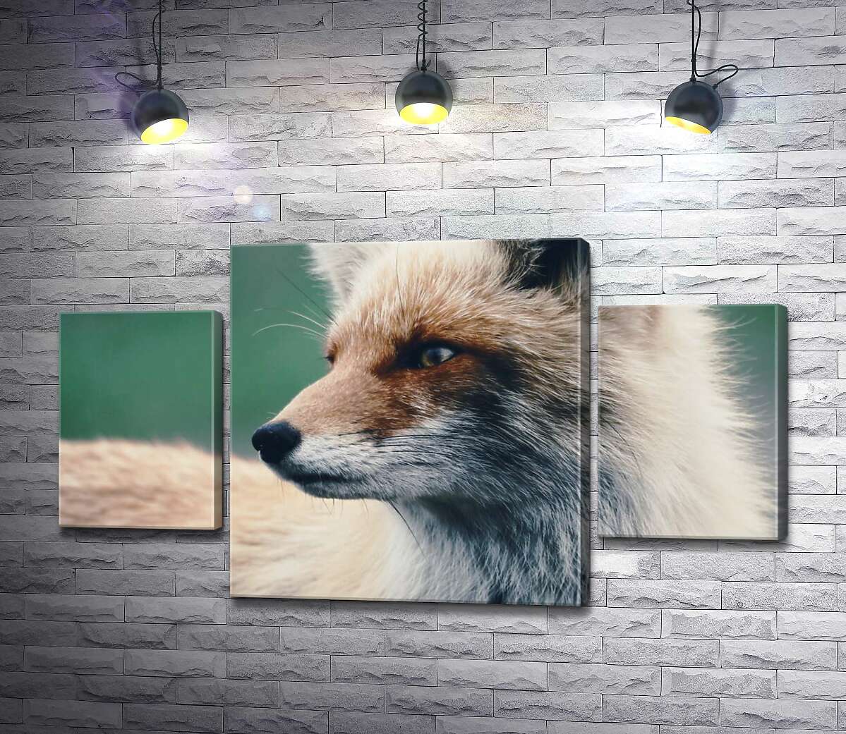 

Модульная картина ArtPoster Пастельный силуэт пушистой лисы 80x45 см Модуль №7