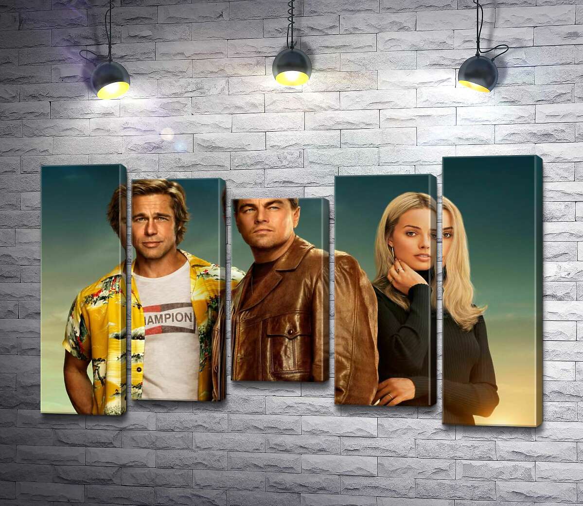 

Модульная картина ArtPoster Постер с героями фильма "Однажды в Голливуде" (Once Upon A Time In Hollywood) 100x62 см Модуль №28