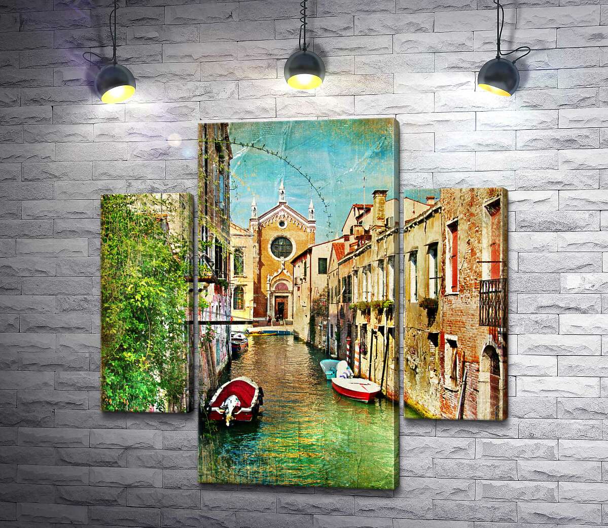 

Модульная картина ArtPoster Посреди старинного венецианского канала 131x130 см Модуль №7