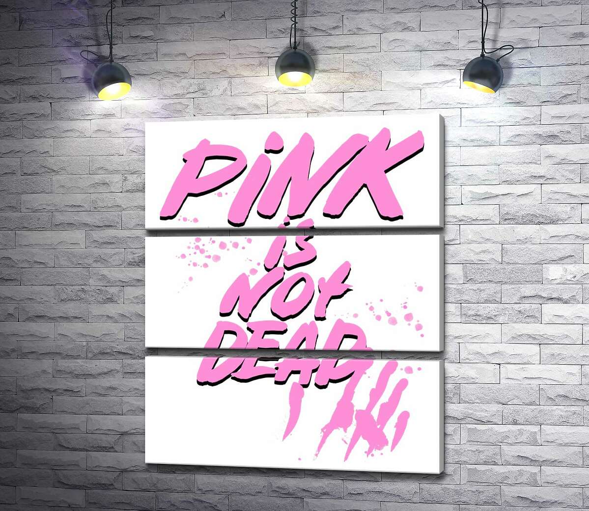 

Модульная картина ArtPoster Провоцирующая надпись "pink is not dead" 100x120 см Модуль №13