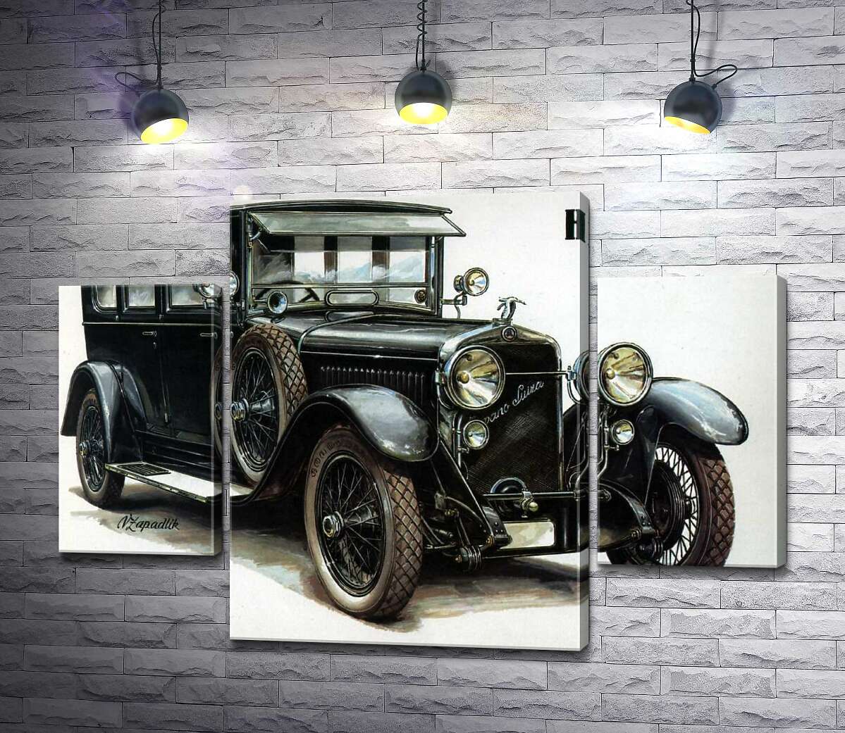 

Модульная картина ArtPoster Первый автомобиль компании Skoda Hispano-Suiza 131x93 см Модуль №7