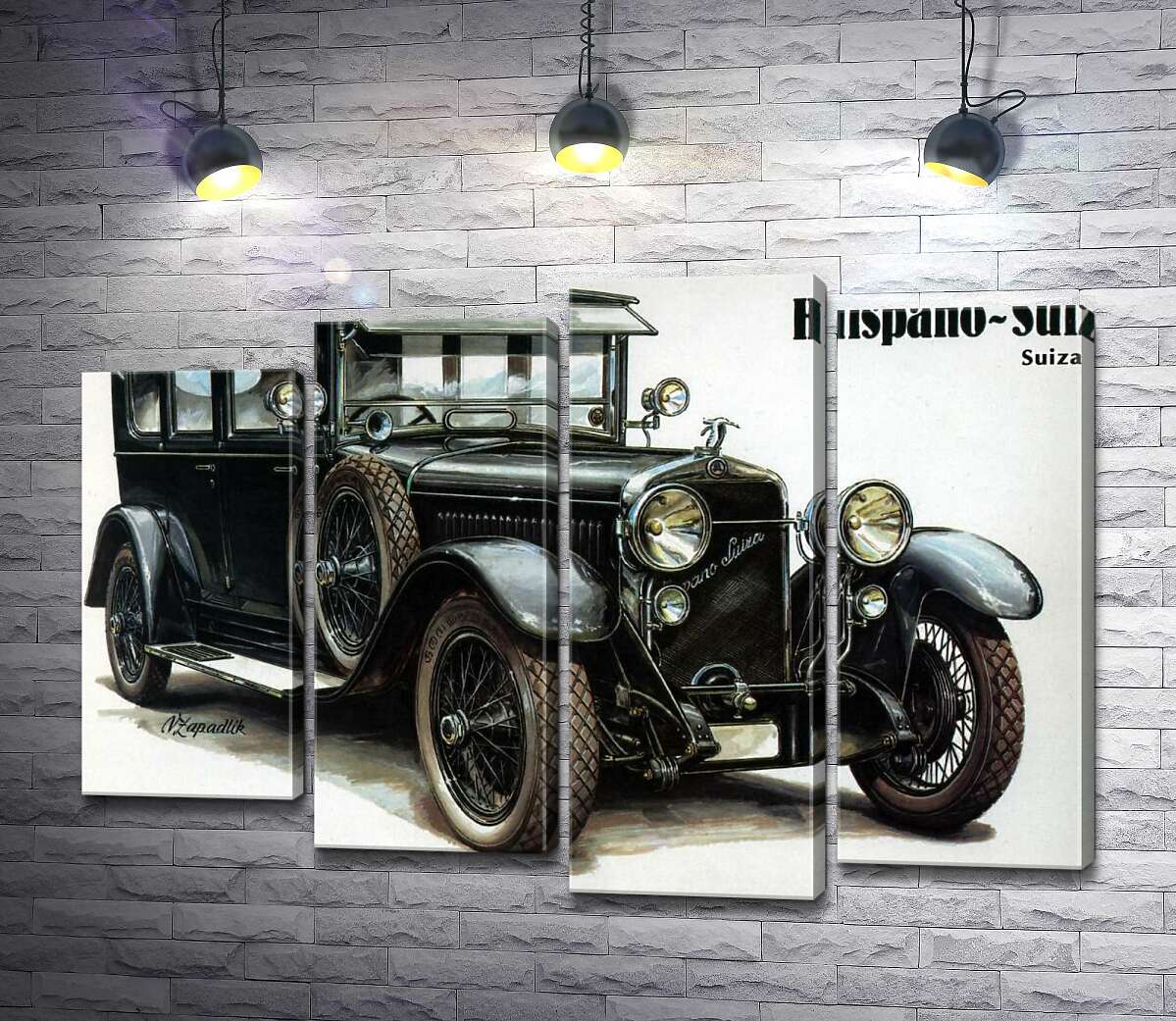 

Модульная картина ArtPoster Первый автомобиль компании Skoda Hispano-Suiza 80x58 см Модуль №21