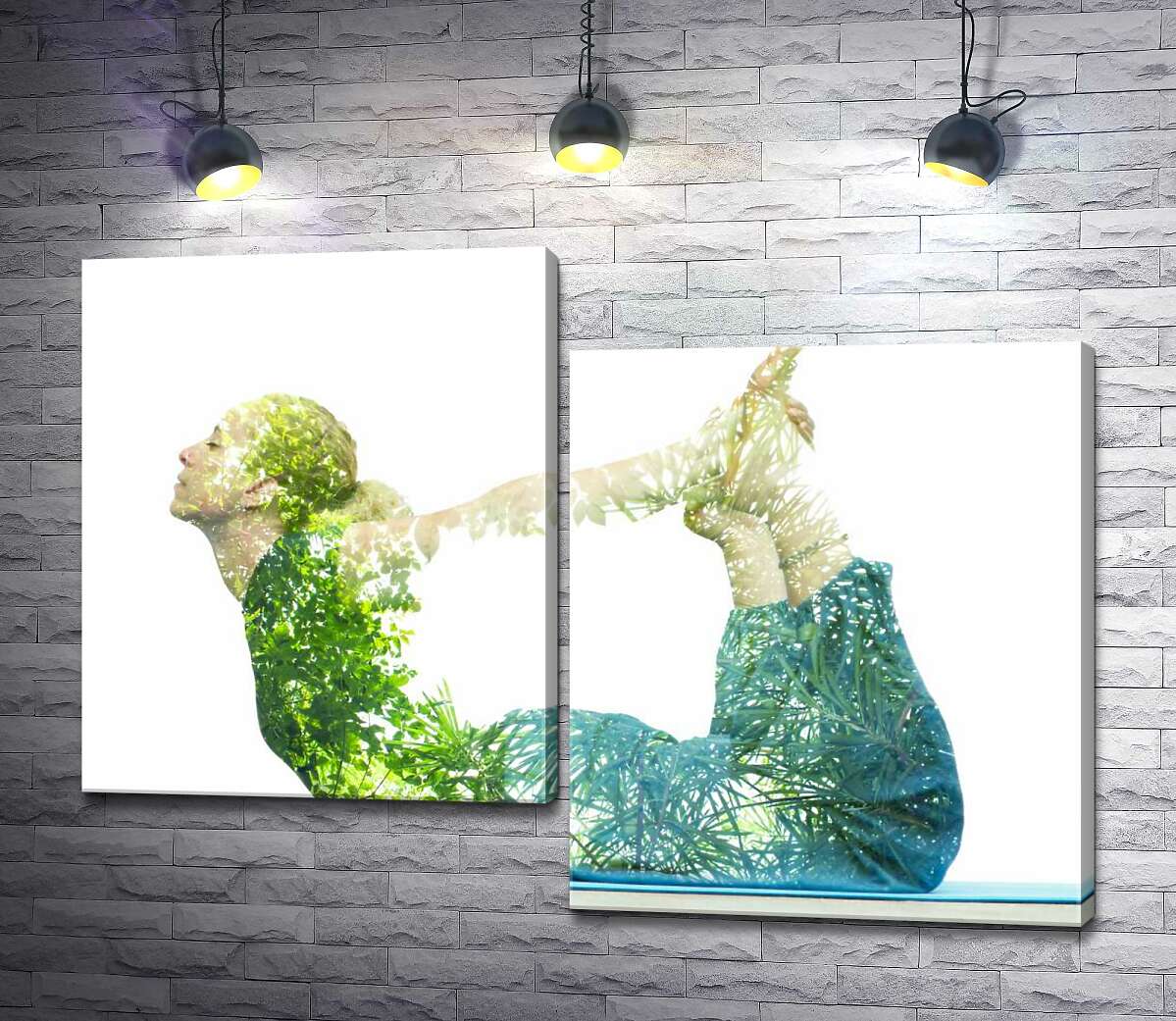 

Модульная картина ArtPoster Природа оживает в позе йоги 100x73 см Модуль №5