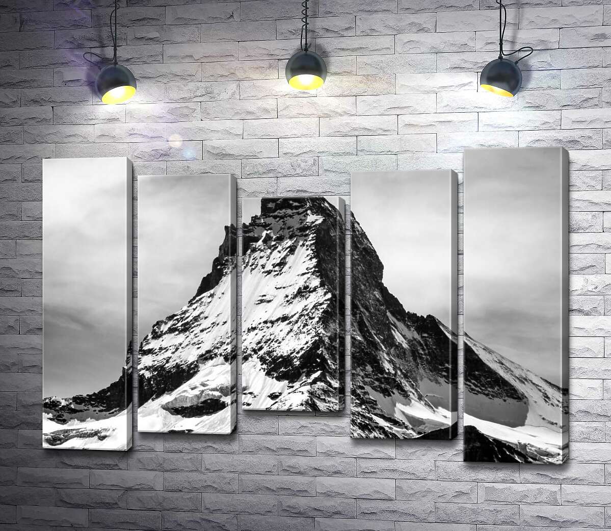 

Модульная картина ArtPoster Острый заснеженный шпиль горы Маттерхорн 100x70 см Модуль №28