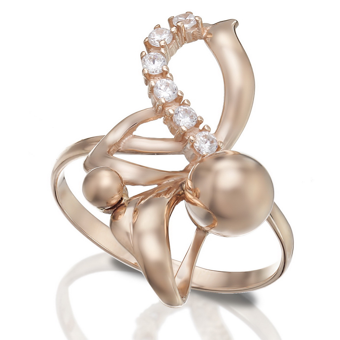 

Золотое кольцо с фианитами Tango Jewellery Company 330930 размер 17