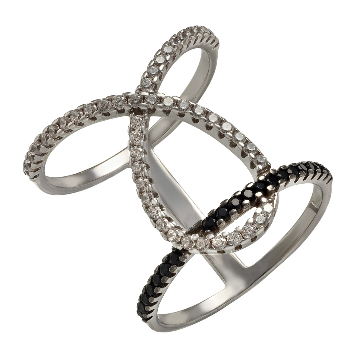 

Серебряное кольцо с фианитами Tango Jewellery Company 380351С размер 18.5