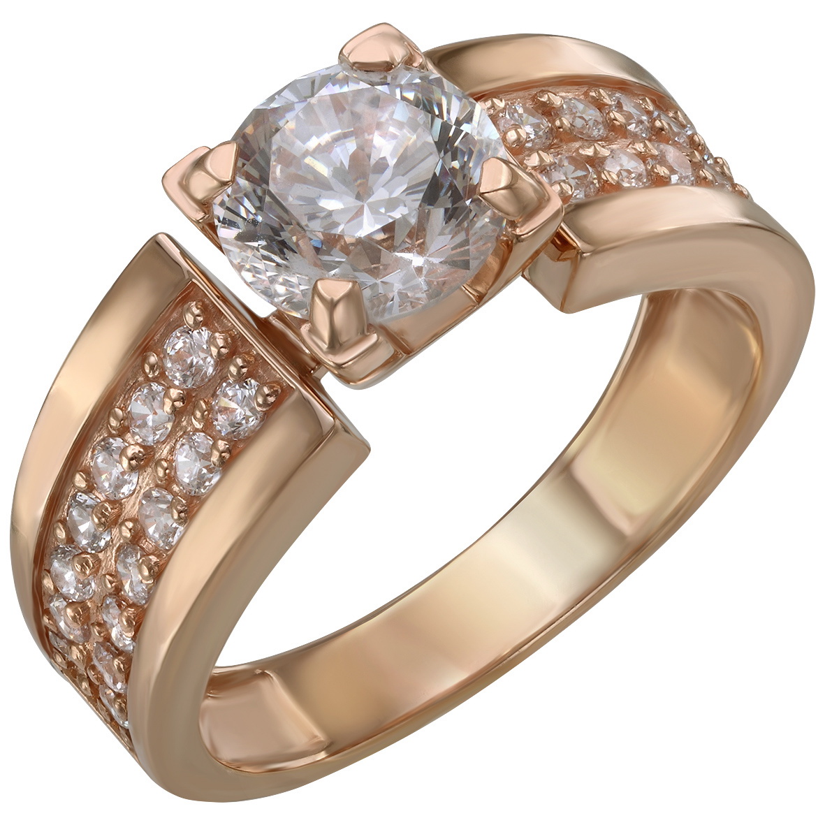 

Золотое кольцо с фианитами Tango Jewellery Company 380450 размер 16.5