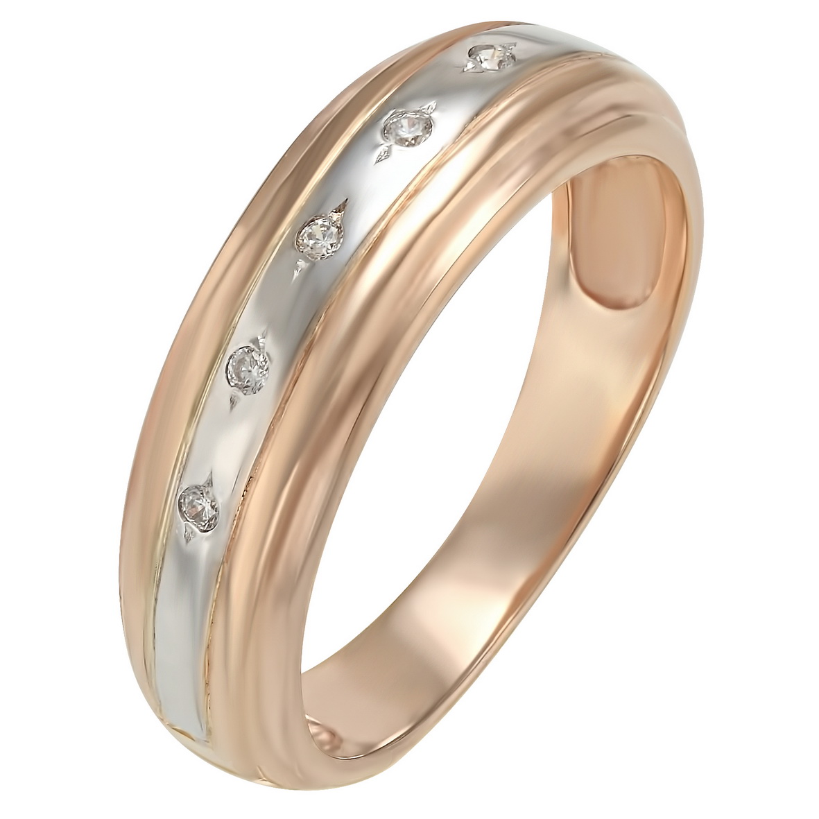 

Золотое кольцо с фианитами Tango Jewellery Company 330985 размер 20