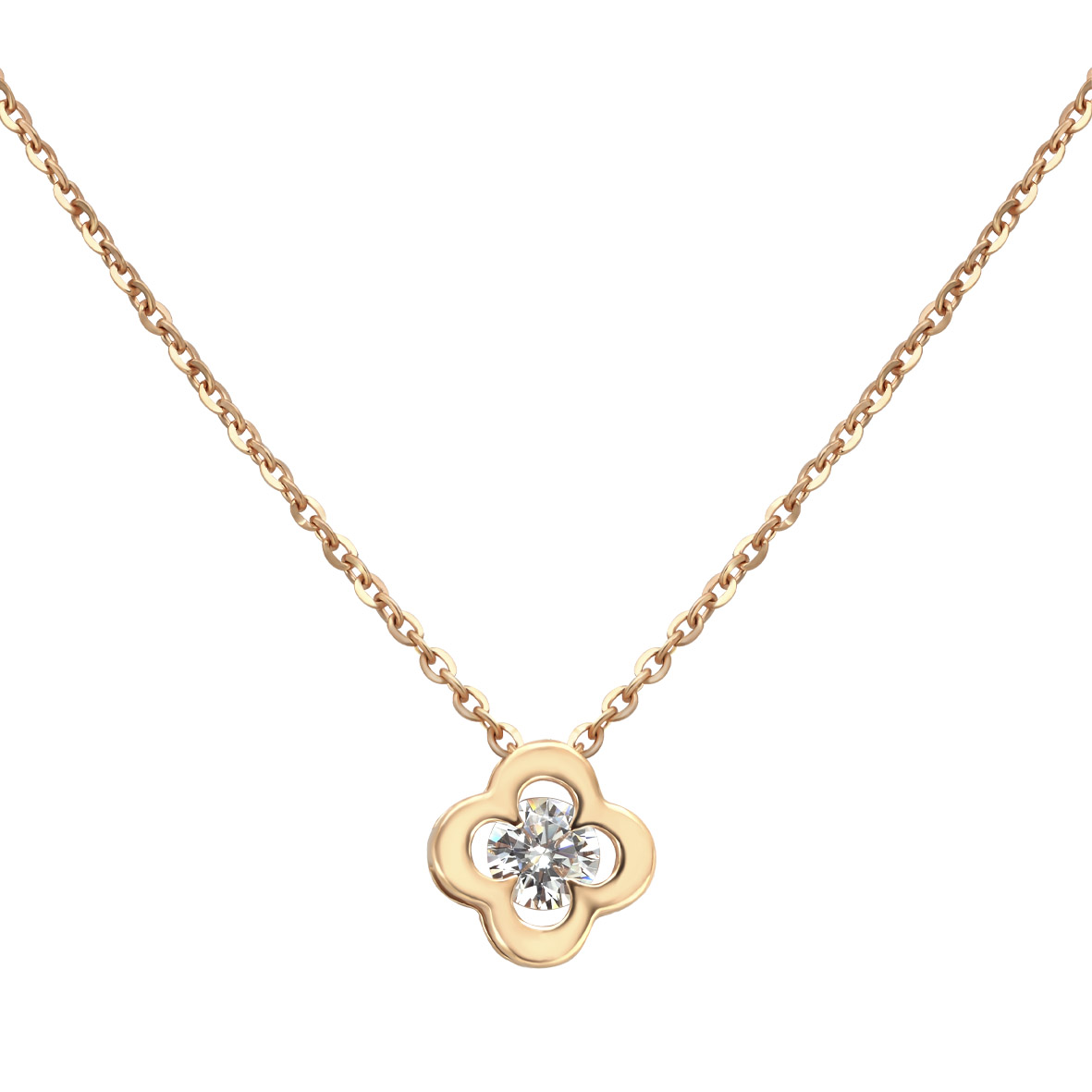 

Золотое колье с фианитом Tango Jewellery Company 860464 размер 450