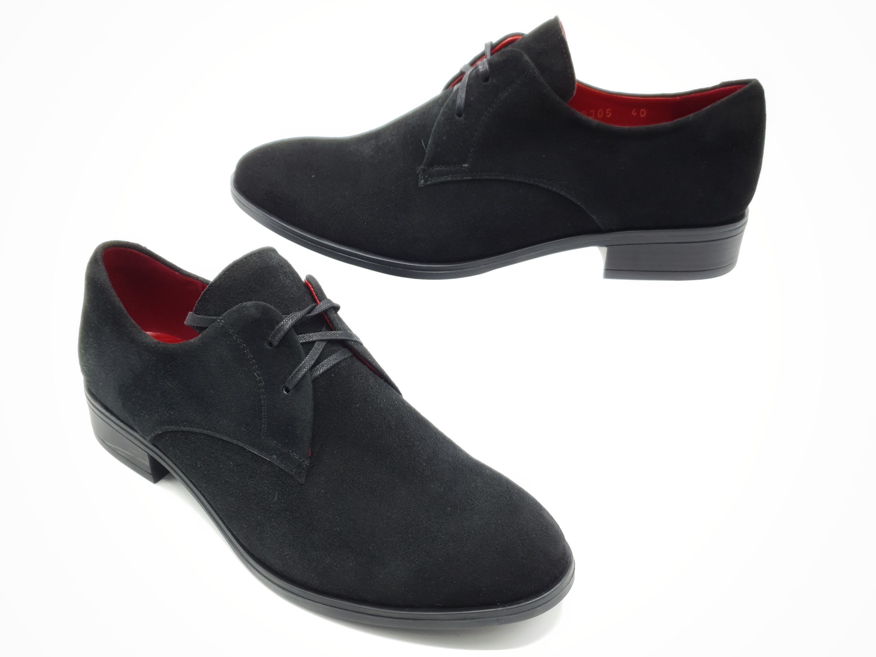

Жіночі туфлі Patterns чорні замшеві P-17-13 26 см 40(р)