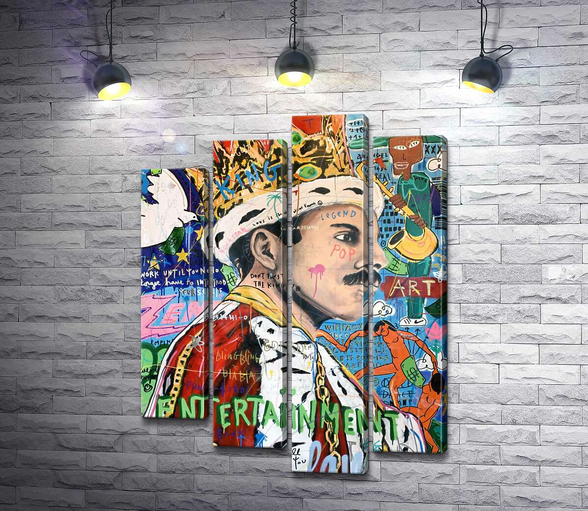 

Модульная картина ArtPoster Развлечение короля (King entertainment) – Джисбар 100x137 см Модуль №21